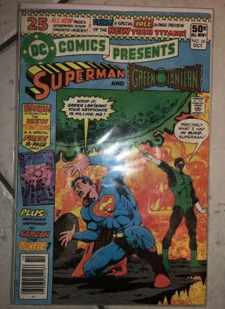 Dc Comics Presents Superman & Green Lantern 26 1st Appearance Teen Titans