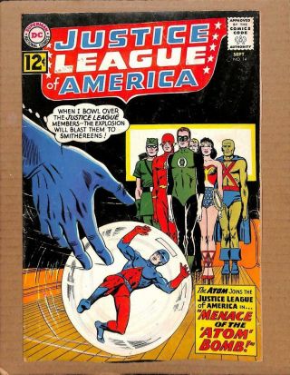 Justice League Of America 14 - The Atom Joins Jla Wonderwoman Flash Dc Comics