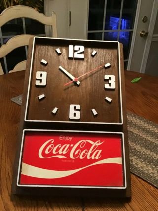 Vintage Coca Cola Clock It