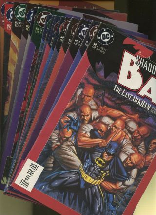 Batman: Shadow Of The Bat 1,  2,  3,  4,  5,  6,  7,  8,  9,  10,  11,  12,  13,  14,  15 15 Books Dc