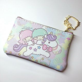 Cute Pu Little Twin Stars Women Girls Change Purse Wallet Coin Bag Cards Bag