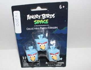 Angry Birds Space Ice Bomb Blue Bird Puzzle Eraser Figure AWESOME :) 2