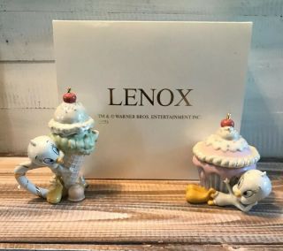 Lenox Warner Brothers Tweety Bird Cupcake & Ice Cream Cone Ceramic Sugar Creamer