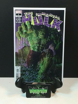 The Immortal Hulk 1 1st Print Alex Ross Ewing Bennett Unread Comic Vf/nm To Nm -