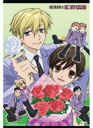 Ouran Hs Host Club White Rose Group 24x36 Anime Poster New/rolled