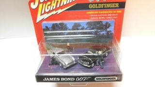 Johnny Lightning 1/64 - 2 Car Set James Bond 007 - Goldfinger