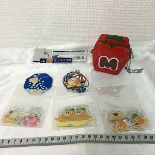 Nintendo Kirby Acrylic Badge Strap Rubber Pouch Gashapon Japan Game A37