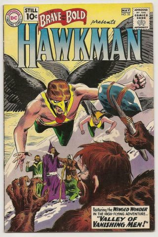 Brave And The Bold No.  35 Dc May 1961 F/vf 2nd App Sa Hawkman Hawkgirl 1st Tryout