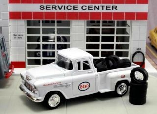Diecast 1/43 1955 Chevrolet Or 1953 Ford Pickup Truck Aaa Esso With 10 Tires