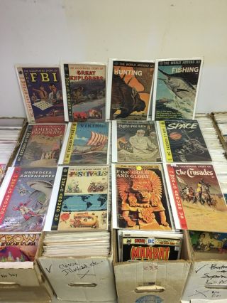 32 The Illustrated Story Of Flight Space Army Navy And More Vintage Comic Books