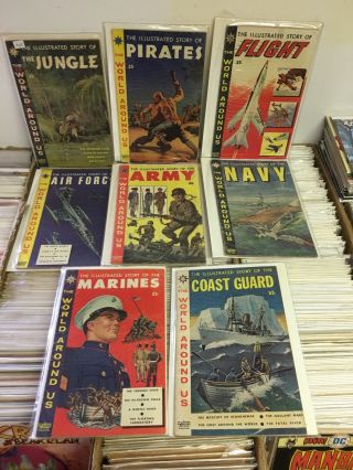 32 THE ILLUSTRATED STORY OF FLIGHT SPACE Army Navy And More VINTAGE COMIC BOOKS 7