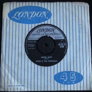 Rosie & The Originals - Angel Baby - 1960 Uk London 7 " - Doo - Wop Era