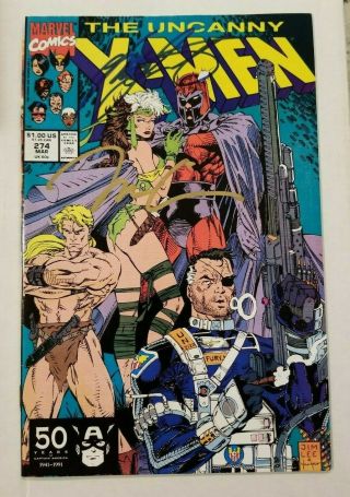 Uncanny X - Men 274 Nm Signed By Claremont & Jim Lee Rogue & Magneto Marvel 1991