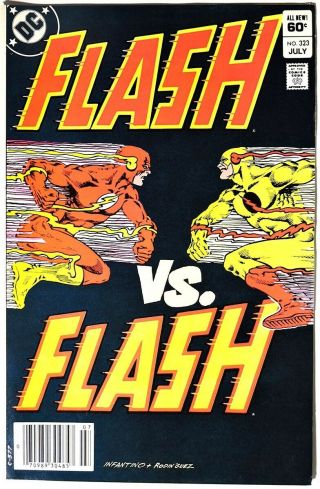 S232.  Flash 323 By Dc 8.  0 Vf (1983) Classic Battle Of Flash Vs.  Professor Zoom