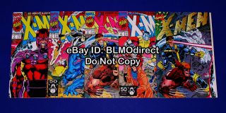 1991 X - Men 1 All 5 Covers Set 1a 1b 1c 1d 1e Cyclops Wraparound Beast Uncanny