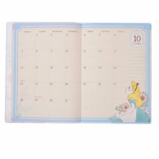 Alice in Wonderland 2020 Schedule Book B6 Weekly Garden Disney Store Japan 4