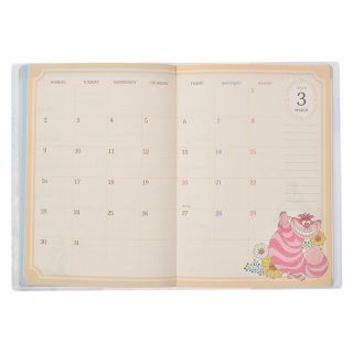 Alice in Wonderland 2020 Schedule Book B6 Weekly Garden Disney Store Japan 5