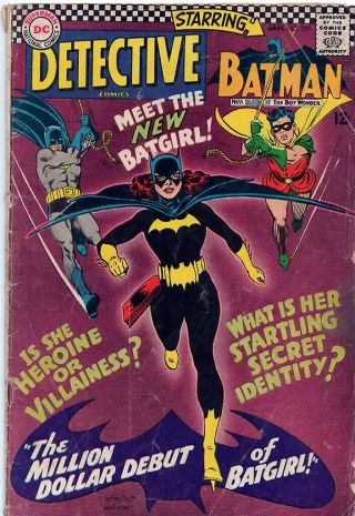 Detective Comics 359,  G/vg (3.  0),  1967 Dc Comics,  1st Appearance Bat Girl,