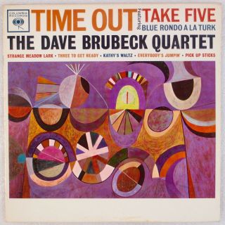 Dave Brubeck Quartet: Time Out Take Five Us Columbia Cl 1397 Mono Lp Hear