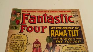Fantastic Four 19 1963 1st App Rama Tut (kang) Ad For X - Men 1 Cbg391