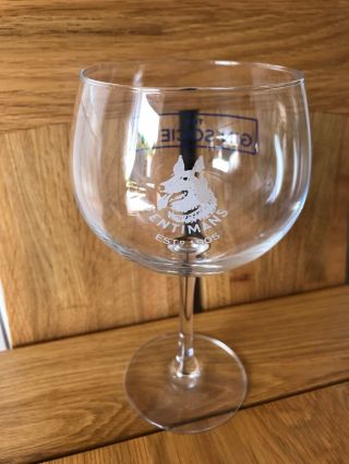 Rare Item - Fentimans Gin “gin Society” Tall Balloon Style Stemmed Glass