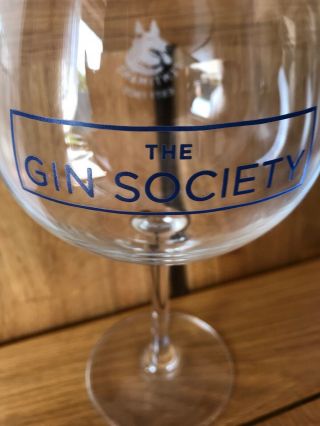 Rare item - Fentimans Gin “Gin Society” Tall Balloon Style Stemmed Glass 3
