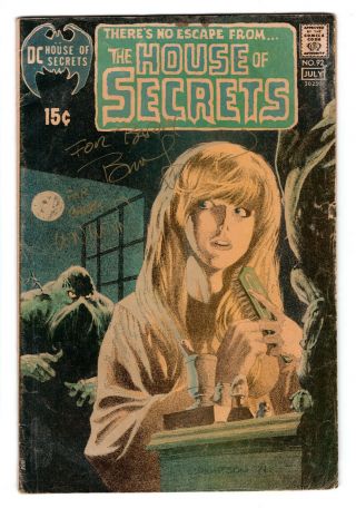 House Of Secrets 92 Gd 2.  0 1st Swamp Thing Signed By Wein & Wrightson 1971