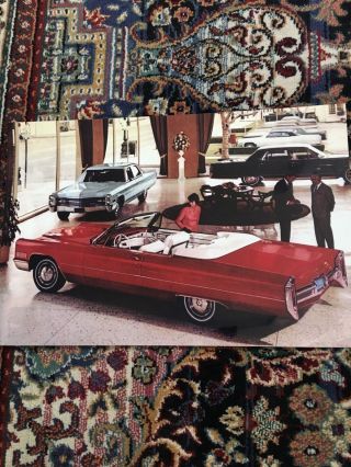 Stunning 1966 Cadillac De Ville Convertible Ohio Showroom Floor 12x18 In Poster
