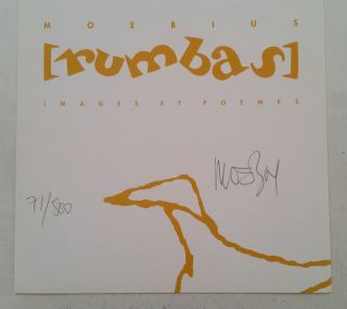 Jean Moebius Giraud 1994 Rumbas Portfolio Stardom Signed & Numbered Edition