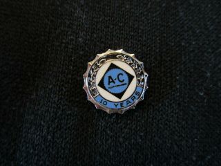 Vintage Allis - Chalmers 10 - Year Employee Service Award Pin Badge Sterling