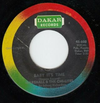 Marshall & The Chi Lites 45 Price Of Love/baby It 