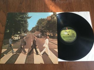 The Beatles - Abbey Road Apple So - 383 - Lp Vinyl Record Album Green Apple Vers.
