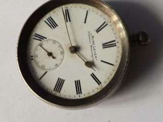A Fine Antique Silver - 935 - Cased H Samuel Swiss Made Pocket Watch