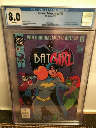 The Batman Adventures 12 Cgc 8.  0 1st Appearance Of Harley Quinn White Pages