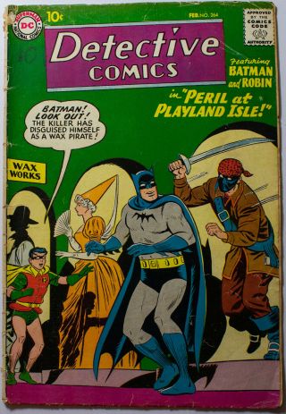 Detective Comics 264 Feb.  1959 Batman & Robin - John Jones - Manhunter From Mars