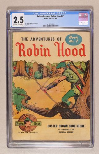 Adventures Of Robin Hood (robin Hood Shoes) 1 1960 Cgc 2.  5 1258242020