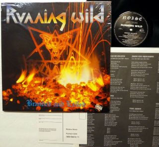 Running Wild Branded And Exiled Lp - Noise Germany 1985 Heavy Metal Rp207