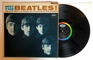Meet The Beatles - 1964 Us Mono Capitol 1 Bmi Credit Labels T - 2047 Vg,