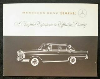 Vintage Rare Sales Brochure Mercedes Benz 300 Se Classic Luxury Car W186