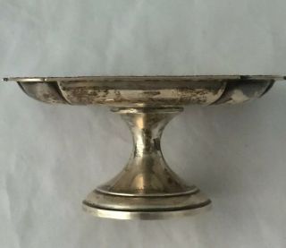 Old Mexico Sterling Silver Compote By Castille 5 1/4 " D X 2 3/4 " T 122 G Vg Cond