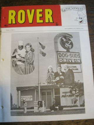 Dog N Suds Drive In Restaurant Sept/oct 1966 Rover Newsletter - National Root Beer