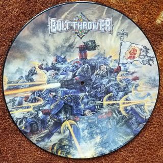 Bolt Thrower Realm Of Chaos Orig 1989 Earache Vg,  Pic Disc Metal