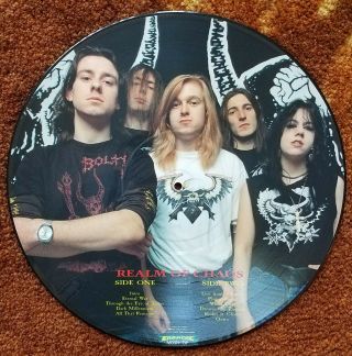 Bolt Thrower Realm of Chaos Orig 1989 Earache VG,  Pic Disc Metal 2