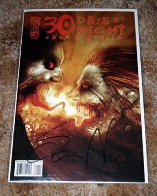 30 Days Of Night Eben & Stella Comic Book 1 Signed By Steve Niles 2007