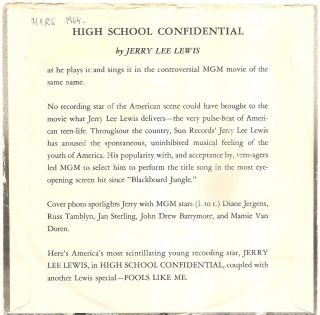 Jerry Lee Lewis - High School Confidential (Sun 296) 7 