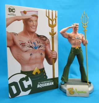 Dc Bombshells Aquaman Statue 0190/5000 Dc Collectibles 2017