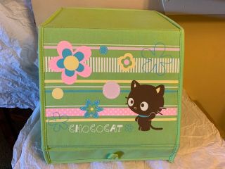 Sanrio Chococat Green Flowers Shoe Box Container W/magnetic Closure