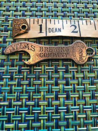 Vintage Atlas Brewing Co Special Canal 6200 Tonic Bottle Opener Keychain