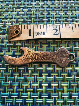 VINTAGE ATLAS BREWING CO SPECIAL CANAL 6200 TONIC BOTTLE OPENER Keychain 2