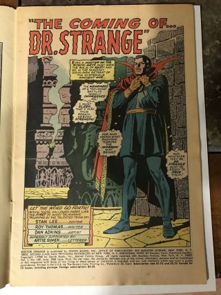 Doctor Strange 169 (Jun 1968,  Marvel) 2